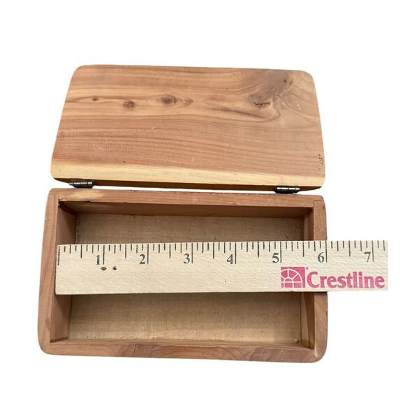 Meramec Caverns Missouri Stanton MO Wood Souvenir Box Trinket Jewelry VTG READ - Picture 5 of 12